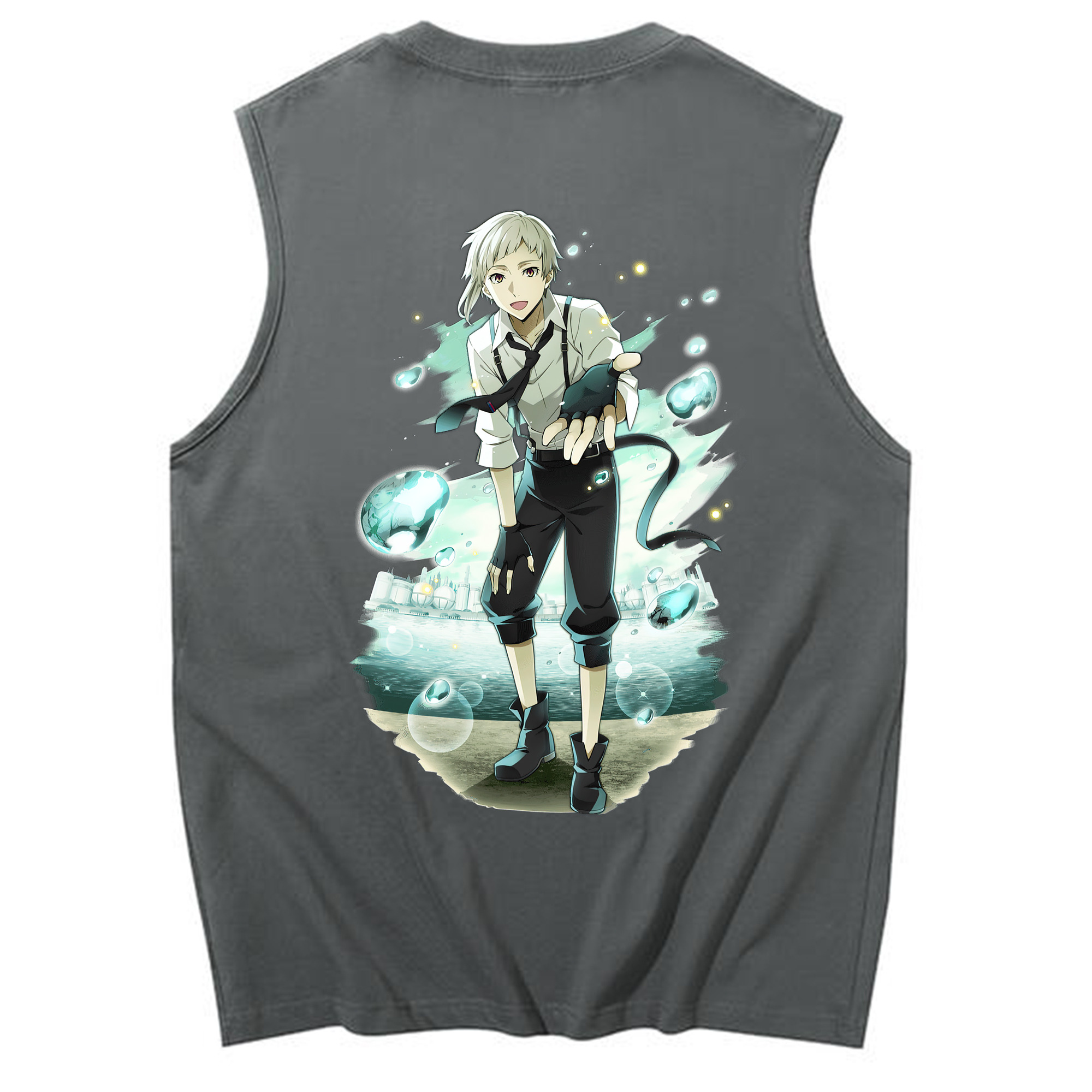 （画像用） 文豪ストレイドッグス Bungo Stray Dogs コットン100％タンクトップ（背面プリント）